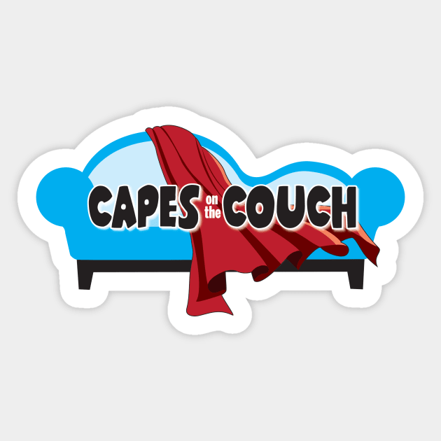 Capes on the Couch Logo Sticker by capesonthecouch